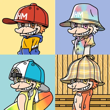 Wonder.3の提携キャラクター「Big Hat Monkeys」